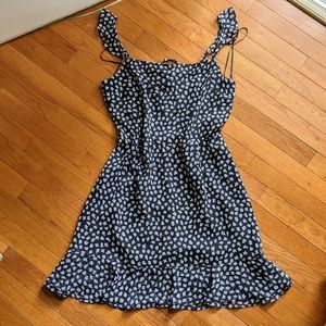 NEW Bar III printed ruffle mini dress